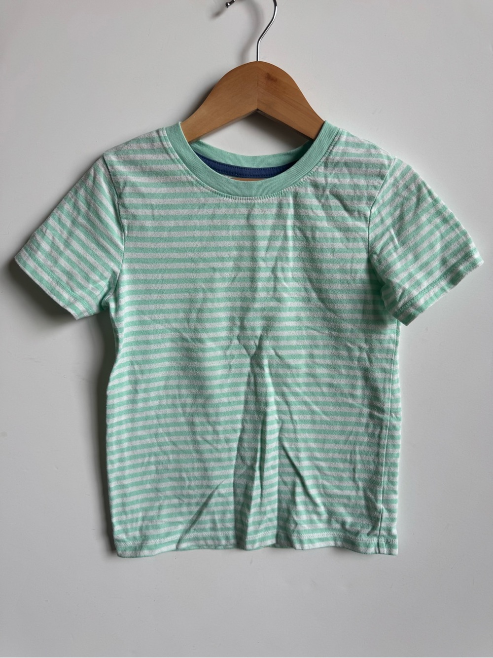 Boys Cat & Jack Mint and White Striped Short Sleeve Tee